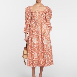 ULLA JOHNSON Alessa printed cotton midi dress